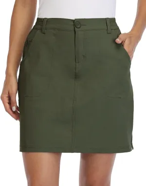 Willit Women's Skorts Golf Casual Skort Skirts UPF 50  Quick Dry Zip Pockets Outdoor Hiking