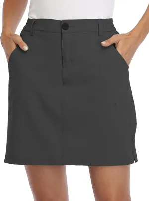 Willit Women's Skorts Golf Casual Skort Skirts UPF 50  Quick Dry Zip Pockets Outdoor Hiking