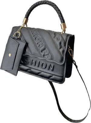 Women's 2 PCS Purses And Handbags Set Cute Clutch Saddle Crossbody Bags Shoulder Underarm Purse