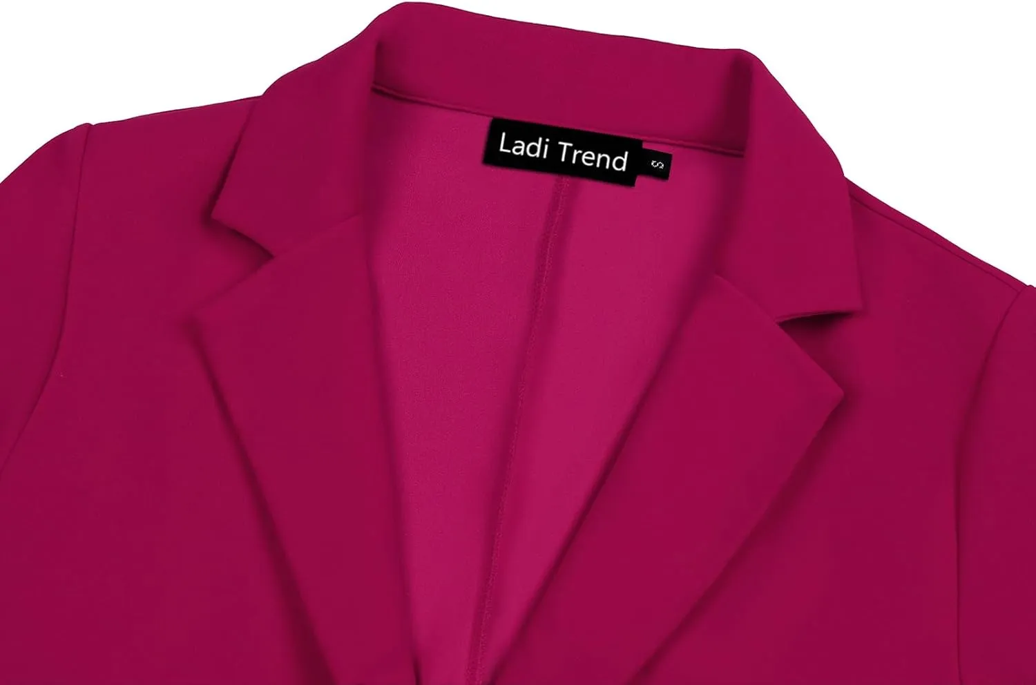 Womens Blazer One Button Jacket Suits Notched Lapel Casual Work Office Long Sleeve Blazer with Pockets