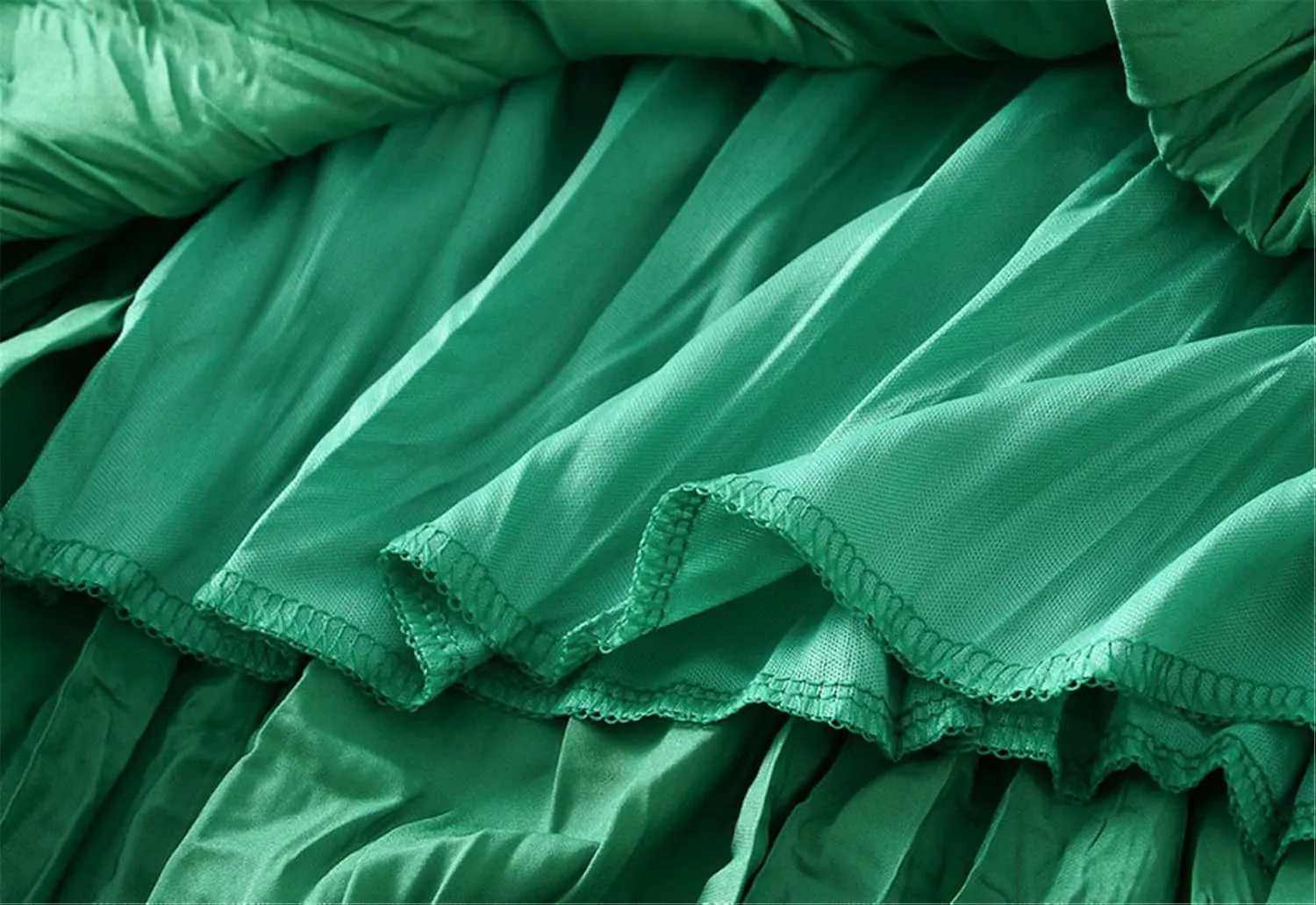 Women's Elastic Waist Midi Skirt Ruffles Pleated Fairy Grunge Skirt Y2k Skirts