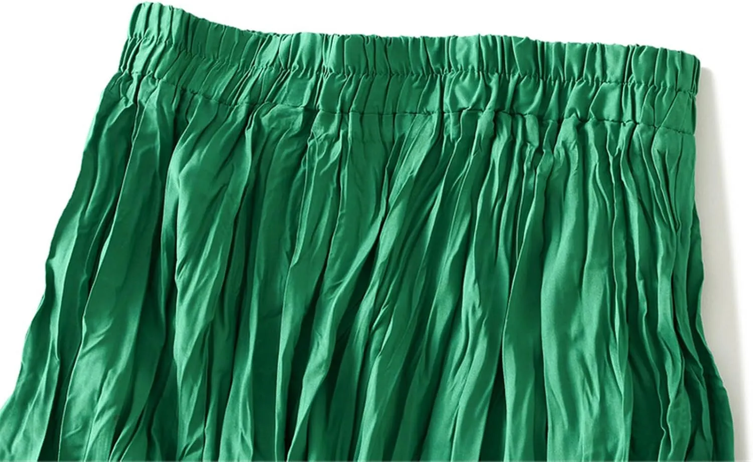 Women's Elastic Waist Midi Skirt Ruffles Pleated Fairy Grunge Skirt Y2k Skirts