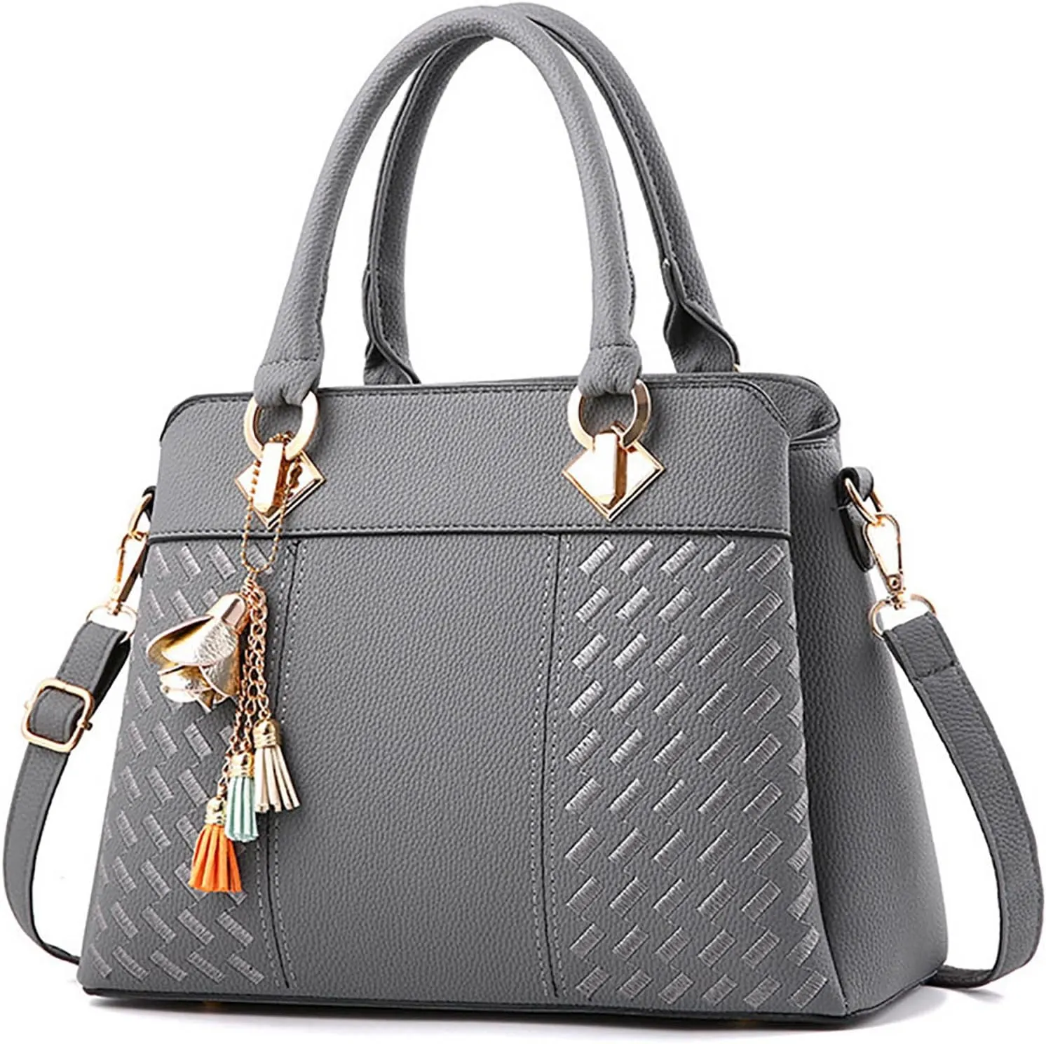 Womens Handbags Ladies Purse Satchel Shoulder Bags Roomy Fashion Tote Leather Bag Quilted Leather Handbag