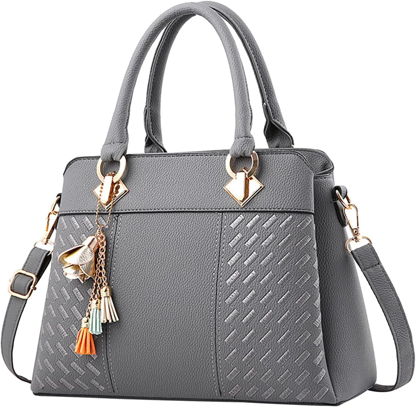Womens Handbags Ladies Purse Satchel Shoulder Bags Roomy Fashion Tote Leather Bag Quilted Leather Handbag