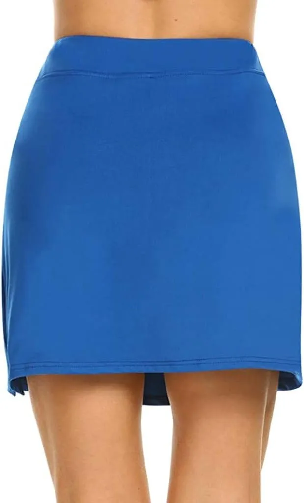 Women's Mini Skirts Pure Elastic Waist Lightweight Running Sports Skirt Summer Wrap Bodycon Workout Pencil Skirt
