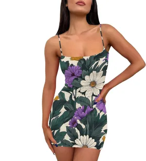 Women's Sexy Bodycon Mini Dress Summer Going Out Short Party Tank Casual Club Dresses Beach Vacation S-3XL