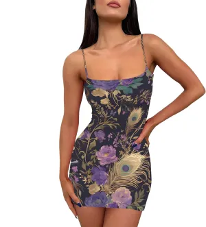 Women's Sexy Bodycon Mini Dress Summer Going Out Short Party Tank Casual Club Dresses Beach Vacation S-3XL