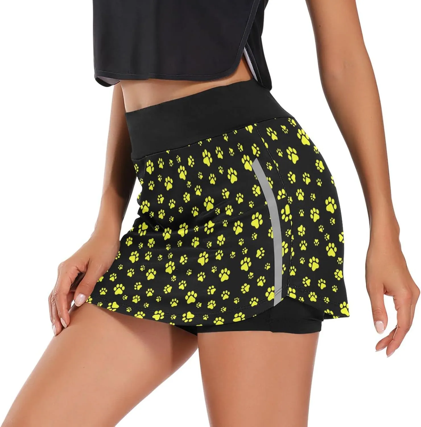 Women's Tennis Skirts Golf Athletic Skorts Mini Summer Running Short with Pocket