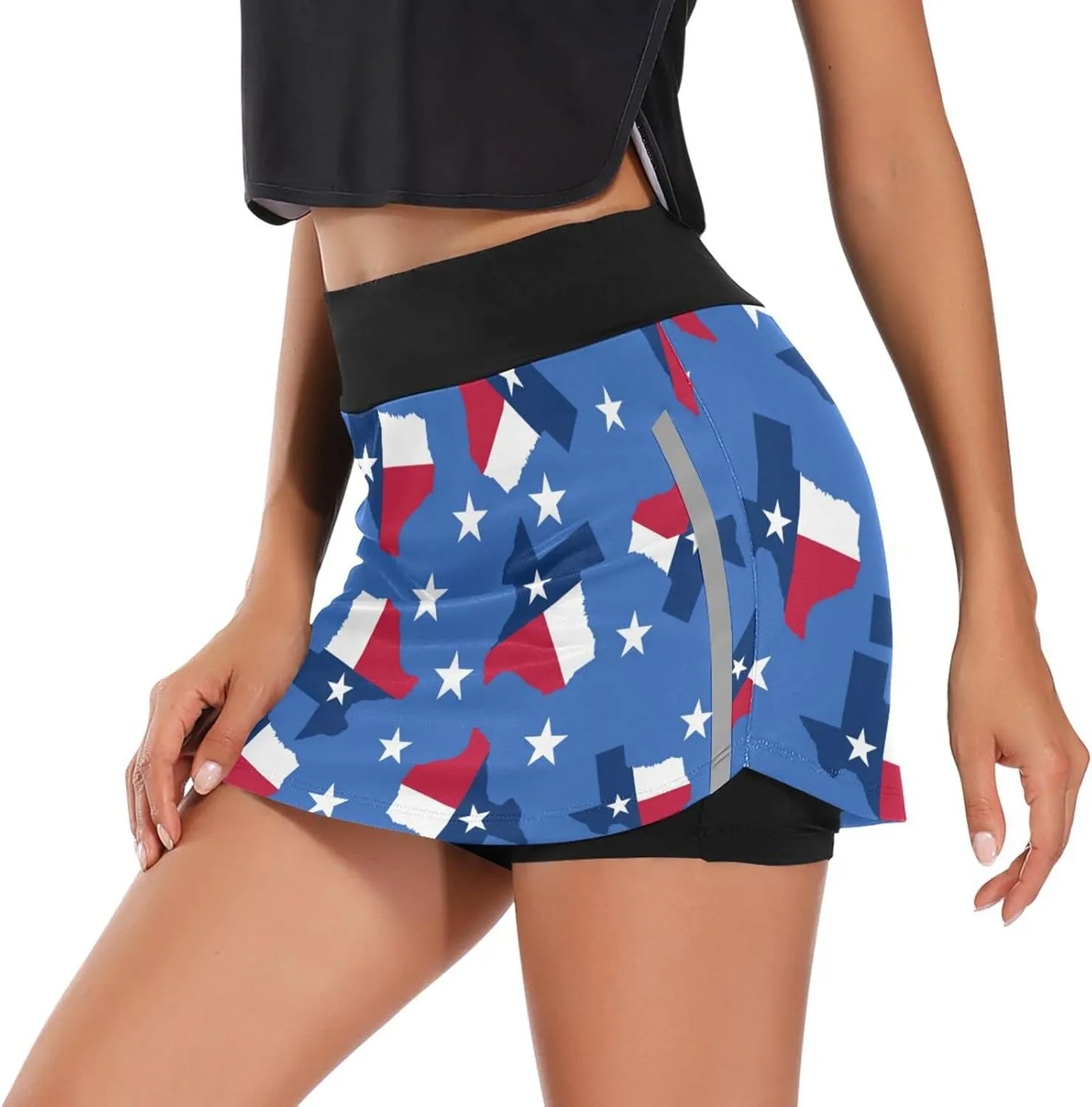 Women's Tennis Skirts Golf Athletic Skorts Mini Summer Running Short with Pocket