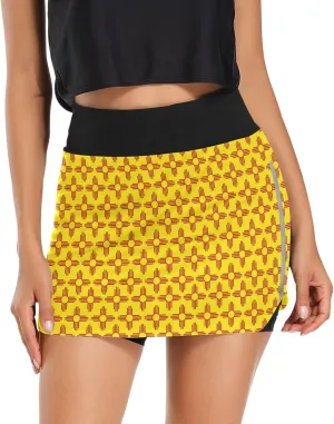 Women's Tennis Skirts Golf Athletic Skorts Mini Summer Running Short with Pocket