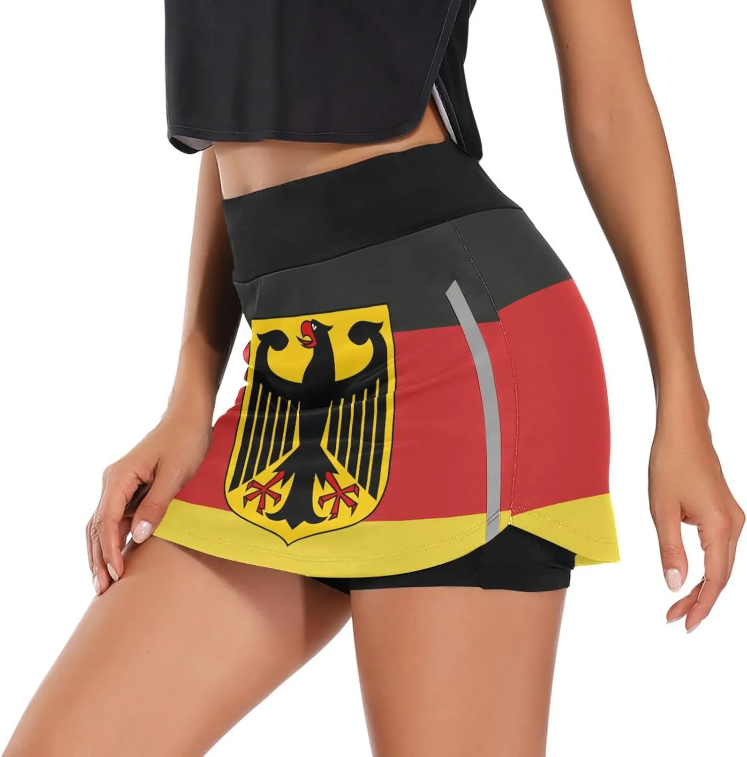 Women's Tennis Skirts Golf Athletic Skorts Mini Summer Running Short with Pocket