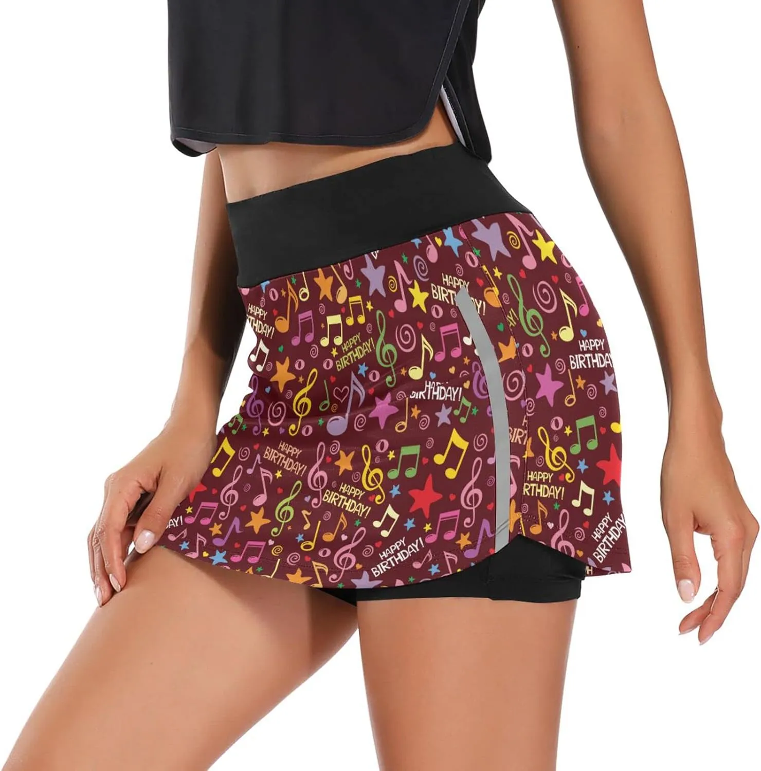 Women's Tennis Skirts Golf Athletic Skorts Mini Summer Running Short with Pocket