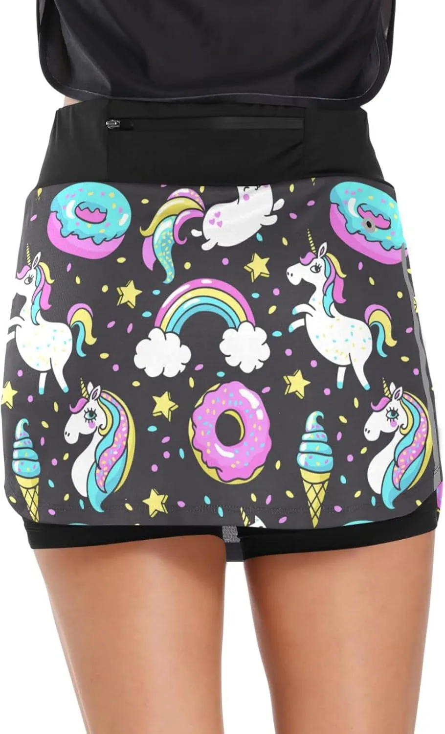 Women's Tennis Skirts Golf Athletic Skorts Mini Summer Running Short with Pocket
