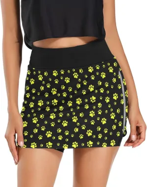 Women's Tennis Skirts Golf Athletic Skorts Mini Summer Running Short with Pocket