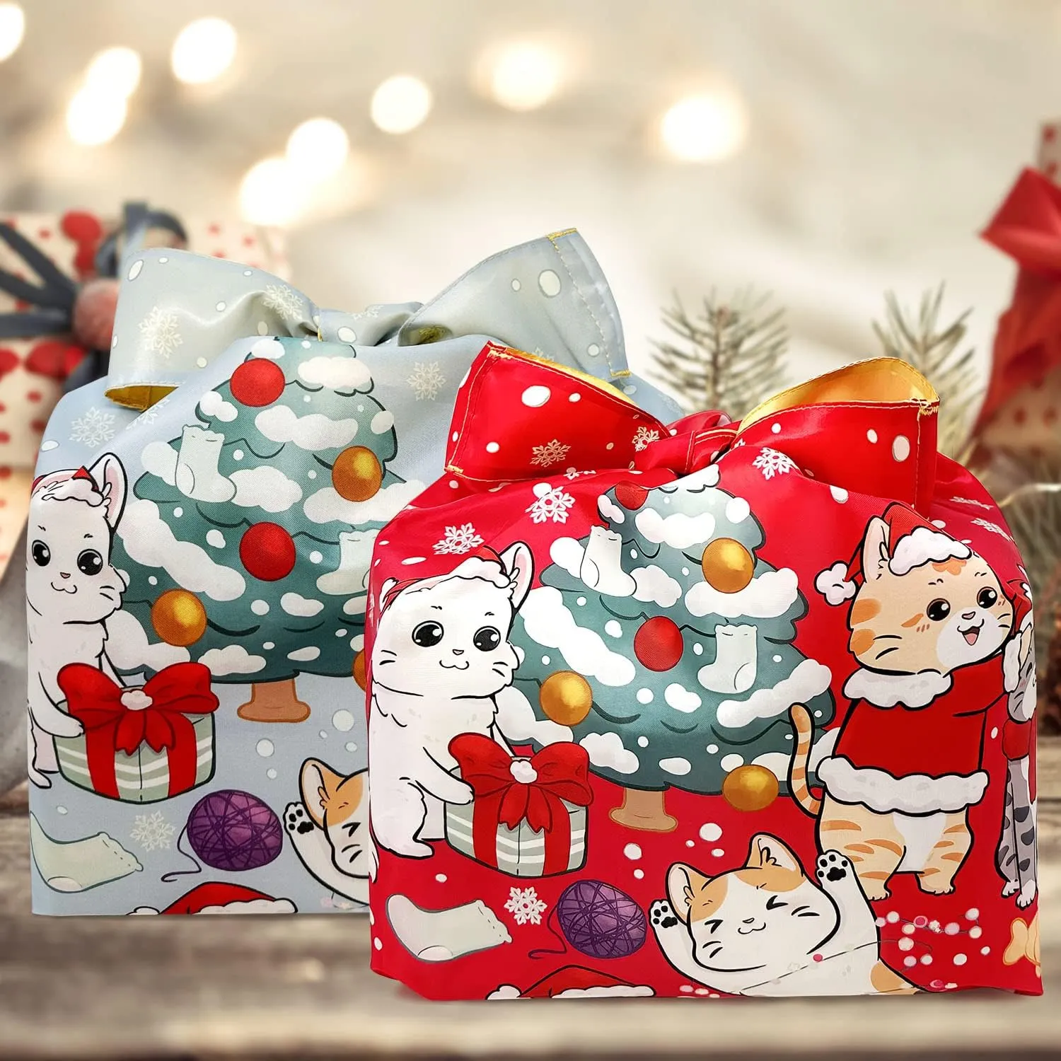 Wrapables Christmas Holiday AllyBag Collection Reusable Shopping Bag