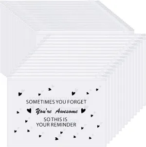 Yaomiao 150 Pcs Inspirational Gifts for Women, Mother's Day Swag Bags Items, Bulk EVA Cosmetic Makeup Bag Employee Appreciation Gifts for Her Nurse Coworkers(You're Awesome)